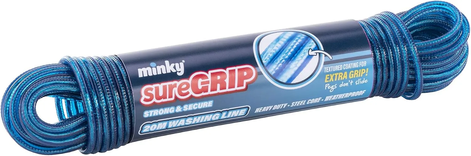 Minky 20m Sure Grip Washing Line