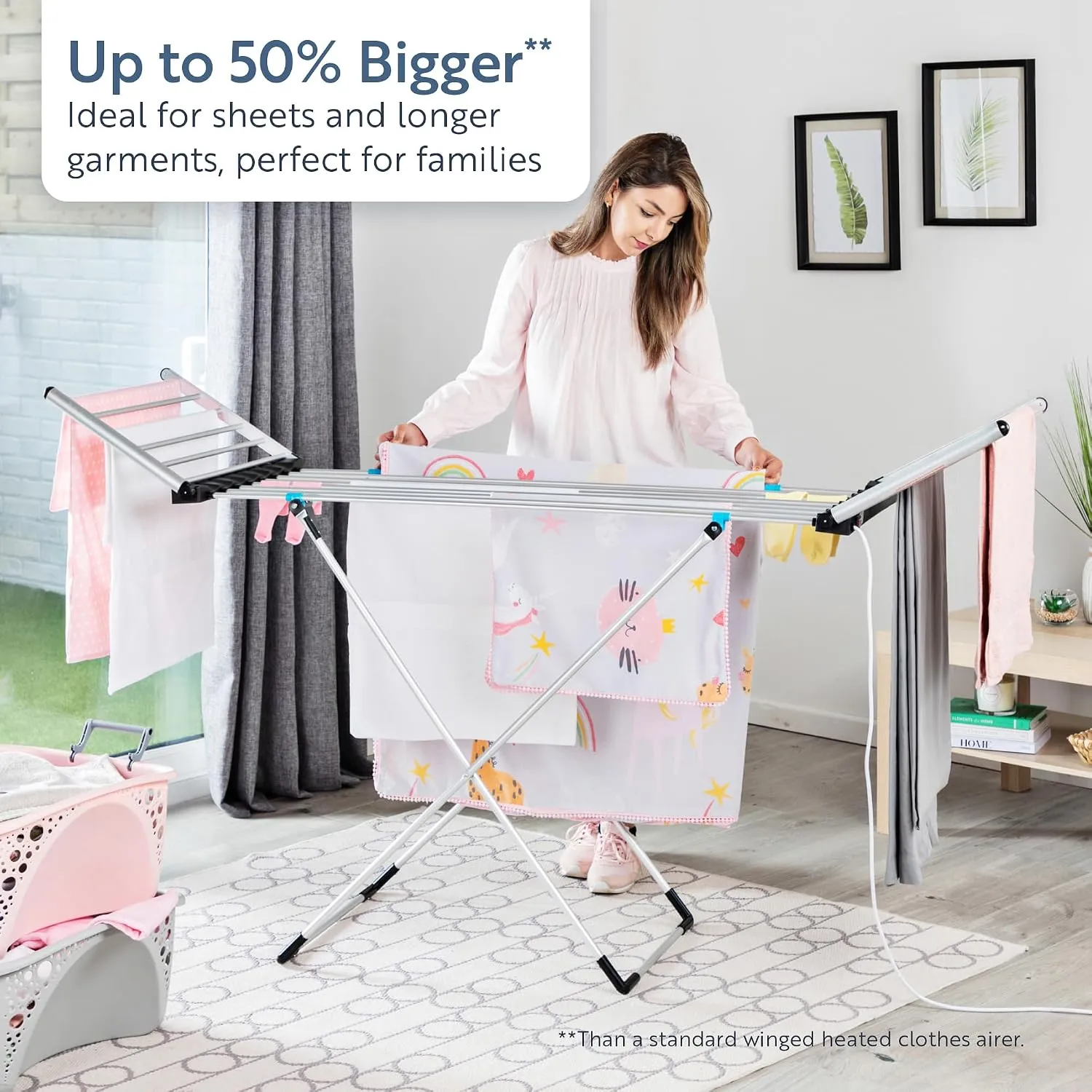 Minky SureDRI XL Winged Heated Clothes Airer with Cover