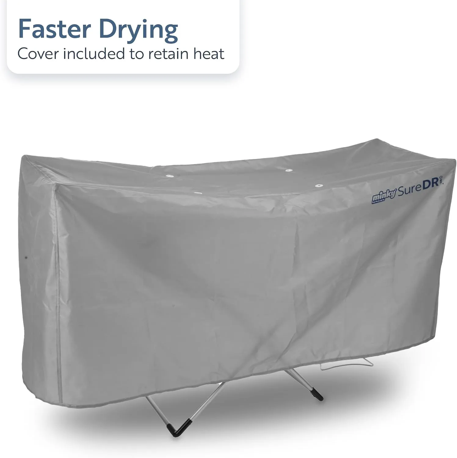 Minky SureDRI XL Winged Heated Clothes Airer with Cover