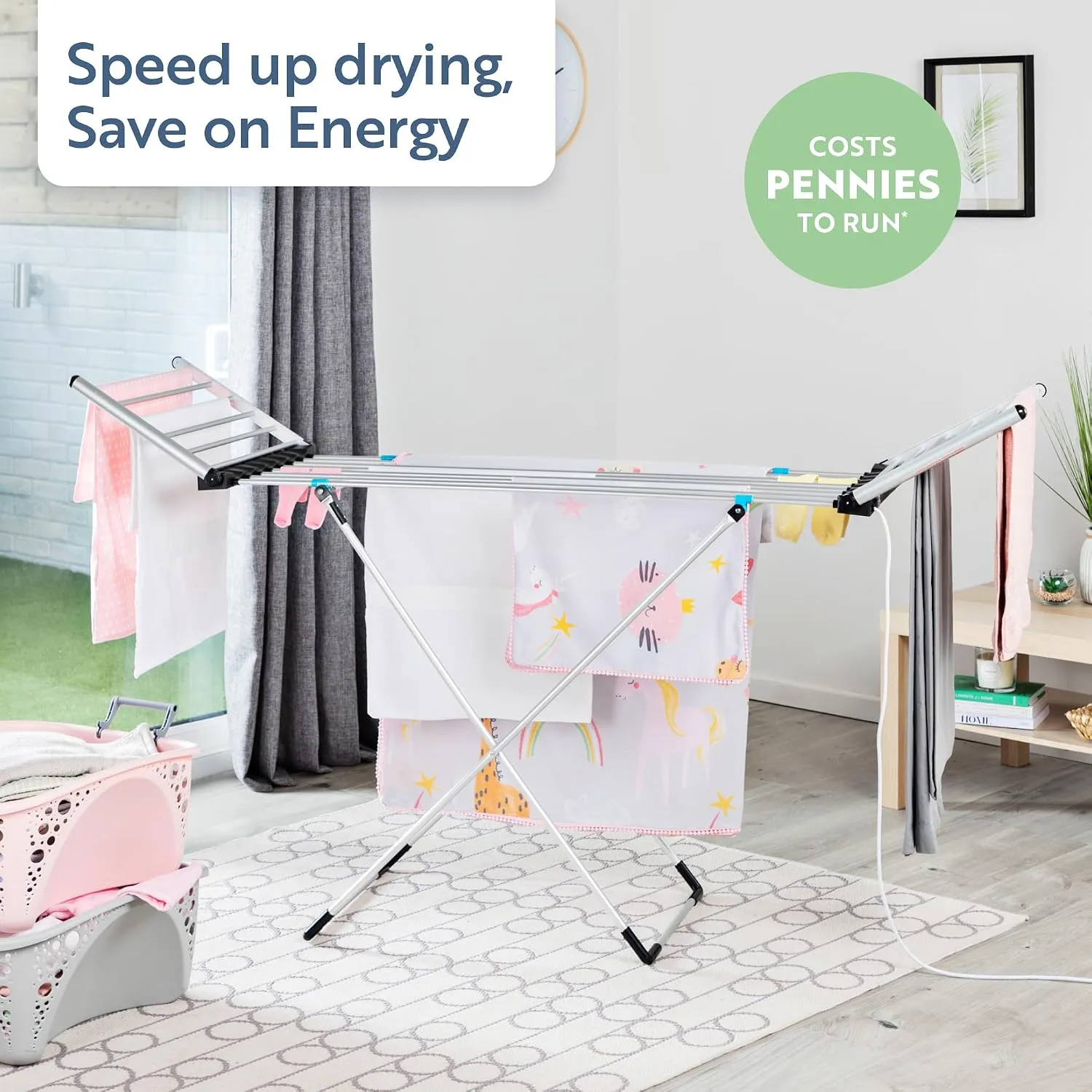Minky SureDRI XL Winged Heated Clothes Airer with Cover