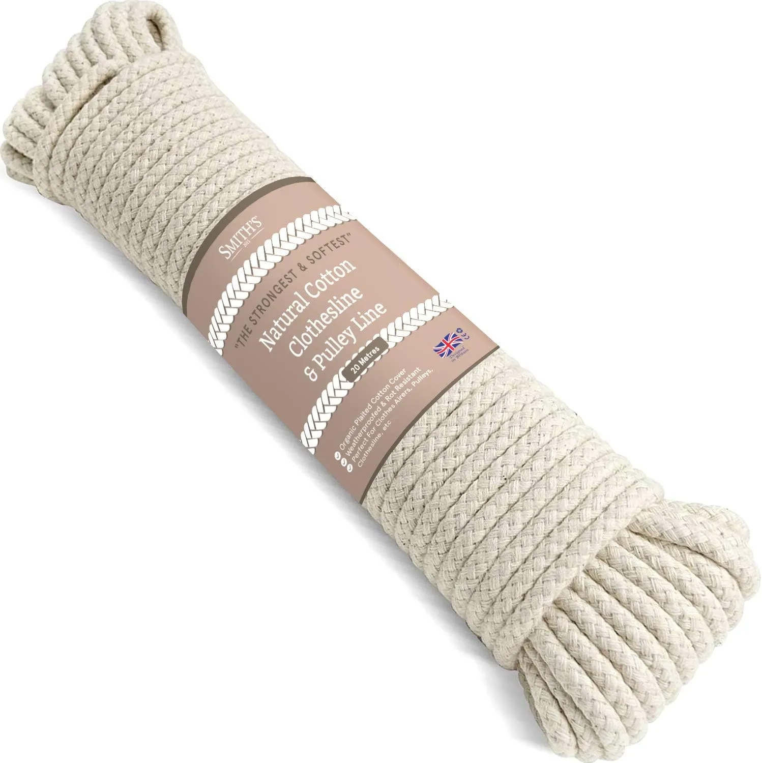 Smith's Natural Cotton Clothesline Pulley Rope