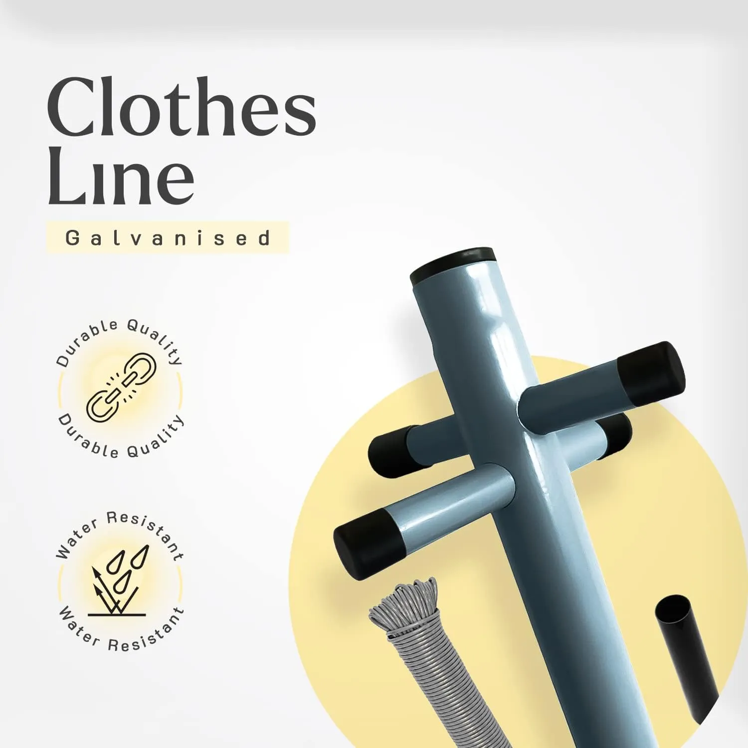 2.4m Washing Line Post