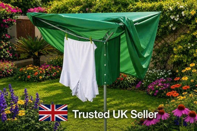 Clothesmac waterproof rotary dryer cover and laundry detergent sheets bundle
