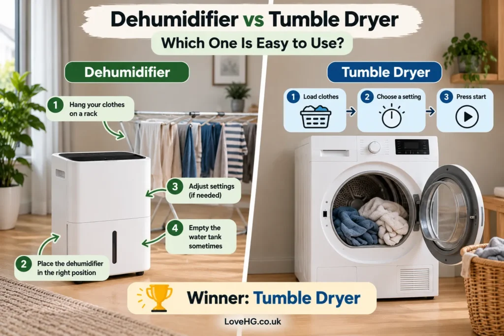 Dehumidifier vs Tumble Dryer: Which One Is Easy to Use?