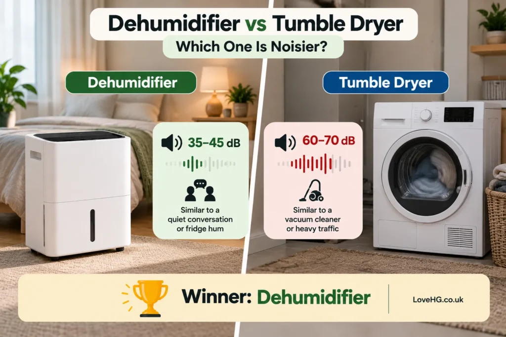 Dehumidifier vs Tumble Dryer: Which One Is Noisier?