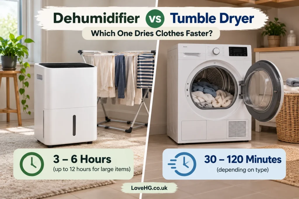 2. Dehumidifier vs Tumble Dryer: Which One Dries Clothes Faster?