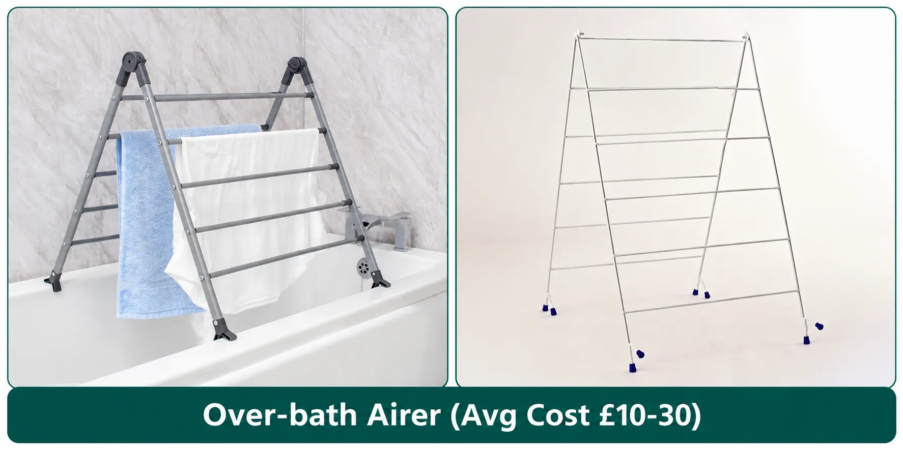 Over-bath airer